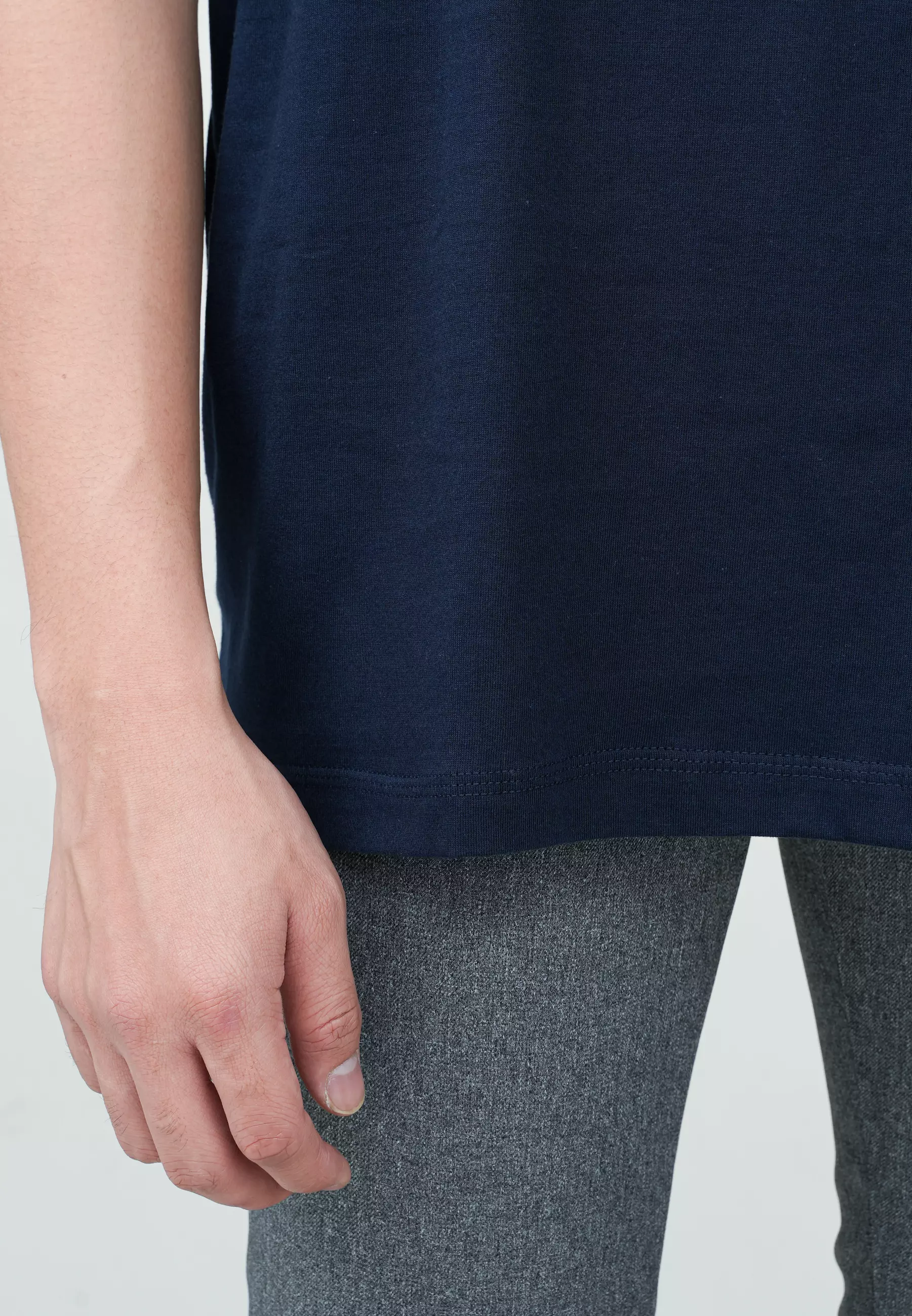 Houseofcuff Kaos Oversized T-shirt Pria Unisex Tebal Oversize Navy