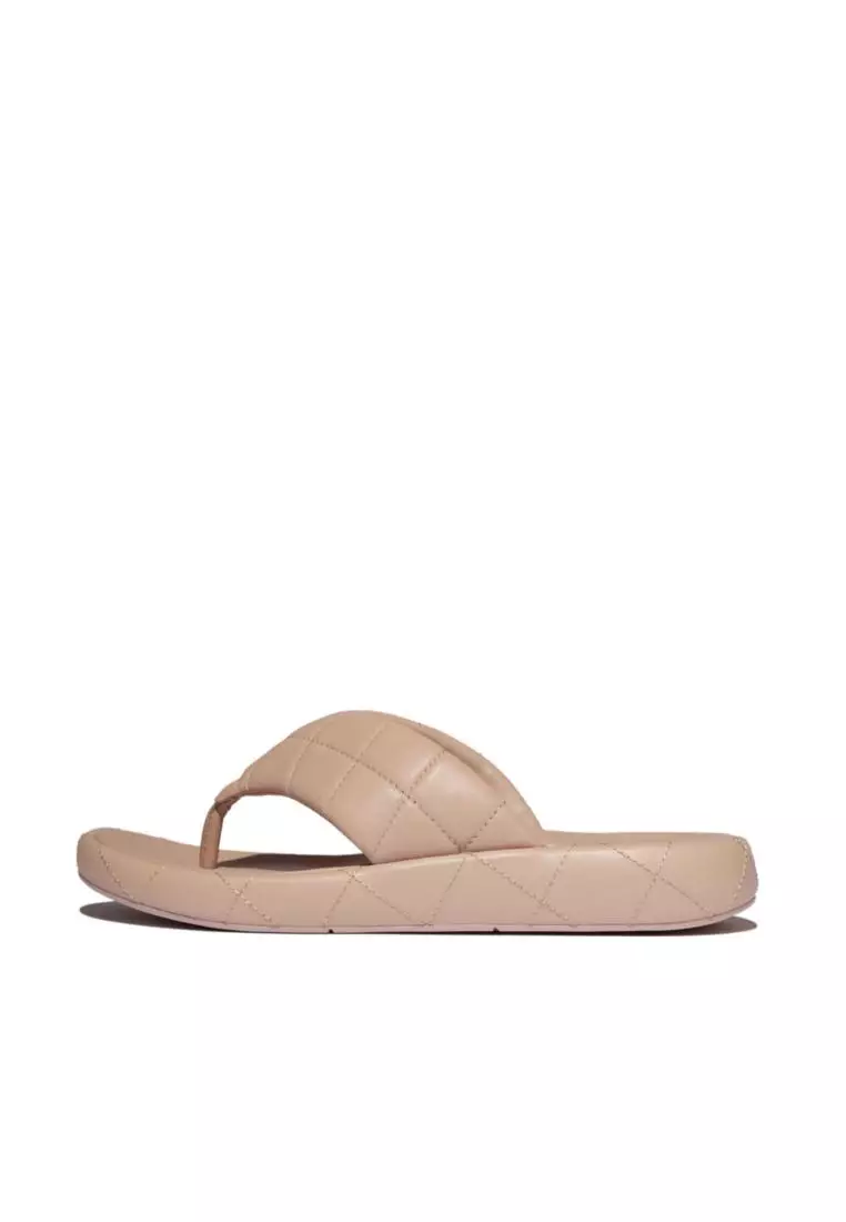 FITFLOP Iqushion D-Luxe Padded Quilted-Leather T/P Sandals