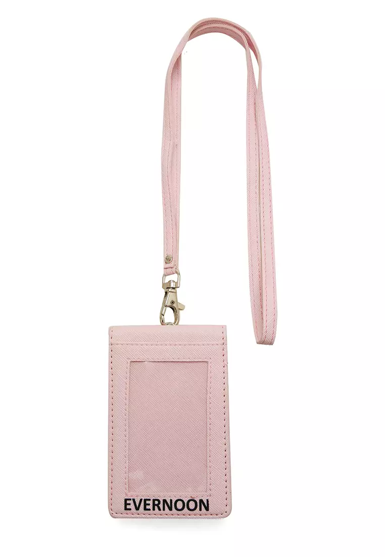 Azka Card Holder Two Side Bentuk Simple dan Minimalis - Pink Muda