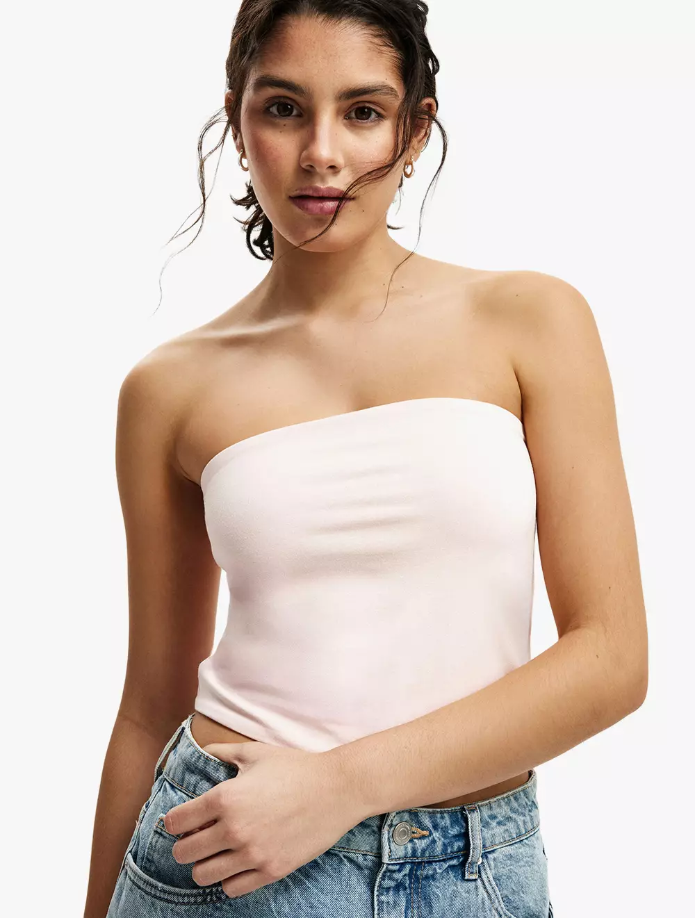 Cotton On -  Pakaian Luxury  - All Day Tube Top - Flossy Pink