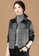 A-IN GIRLS black and grey Loose Check Woolen Coat BA943AA1E541E8GS_2
