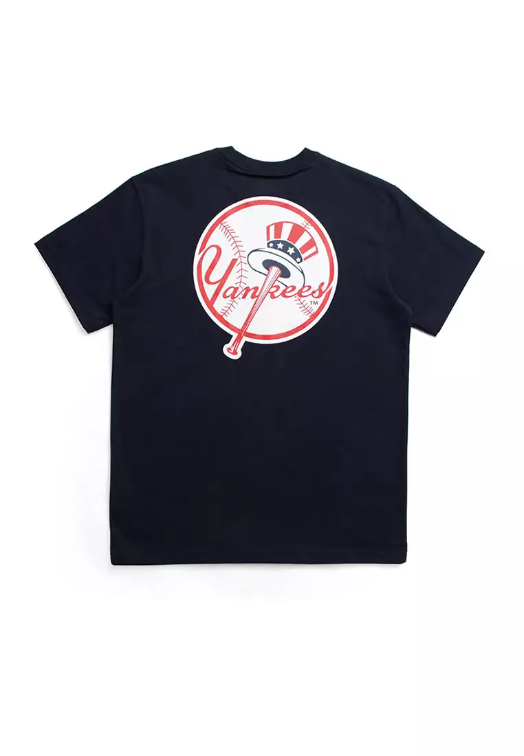 NEW ERA T-SHIRT NY YANKEES MLB TEAM GRAPHIC OVERSIZED NAVY PROMO 2X60USD