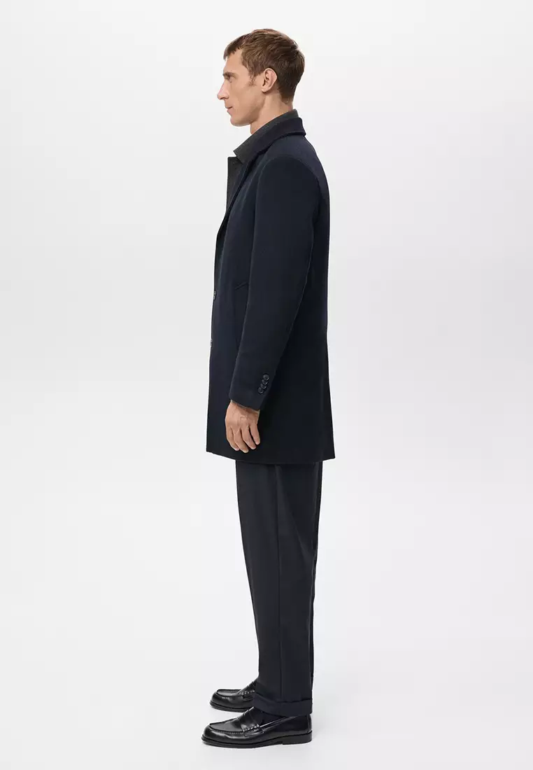 Lightweight Recycled Wool Coat