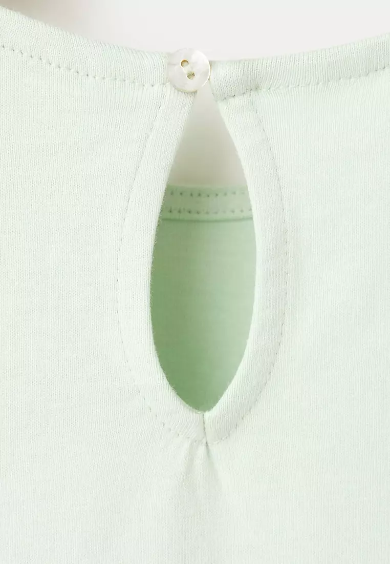 T-Shirt with Flower Detail