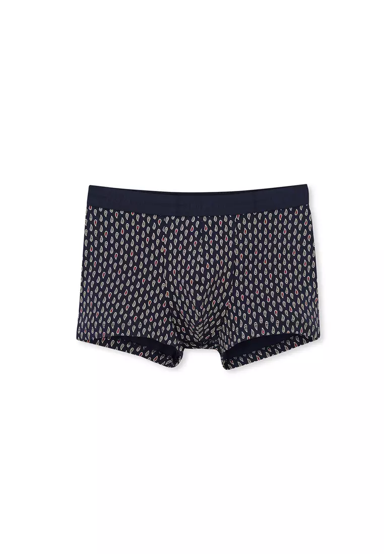 2-Pack Red-Navy Boxer, Geometric, Regular, Short Leg, Underwear for Men