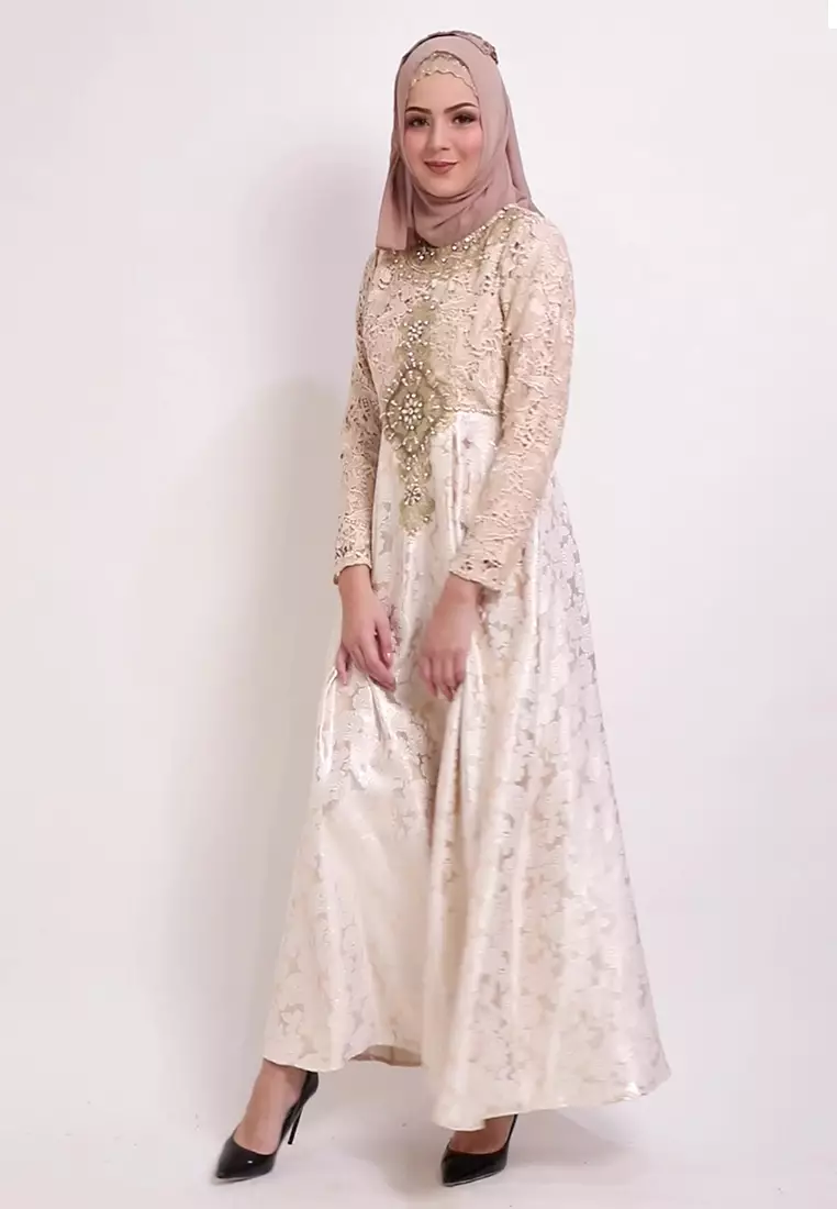 Bibiq Gamis Jacquard Brokat