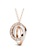 Krystal Couture gold KRYSTAL COUTURE Rose Gold Triple Interlocking Ring White Pendant Necklace Embellished with Swarovski® Crystals B32B4ACD4493CEGS_2