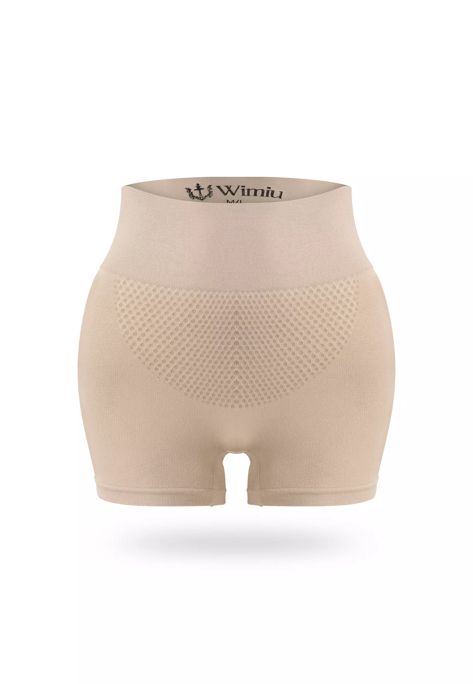 Wimiu Celana Korset Wanita Korset Celana High Waist Highwaist Hotpants Short Boxer Sport Slimming Boyshort Boy Short Olahraga Senam Yoga Wanita Rajut 300085