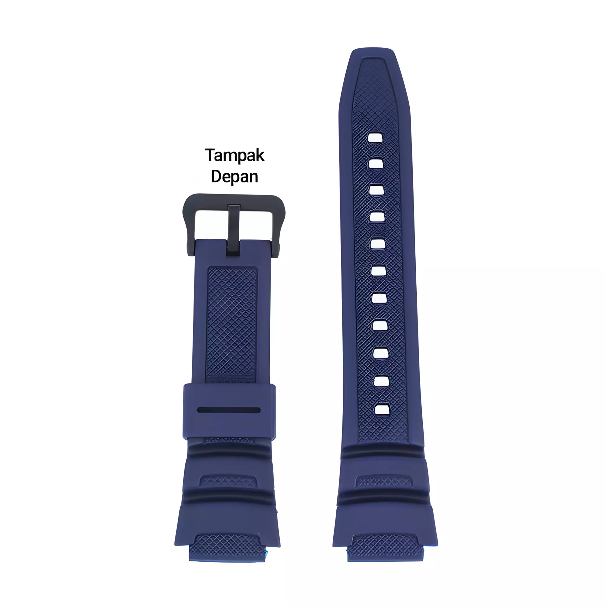Tali Strap Jam Tangan Casio W-218H-2A / 10569211 - 25 mm - Blue Resin Band