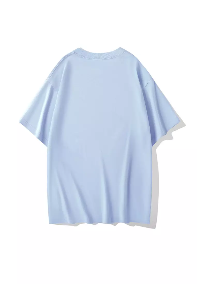 Paris Graphic T-Shirt in Sky Blue