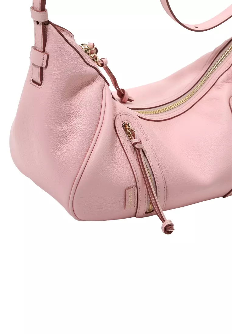 Ursula V11 2-Way Drape 小型單肩斜背袋 - 粉紅