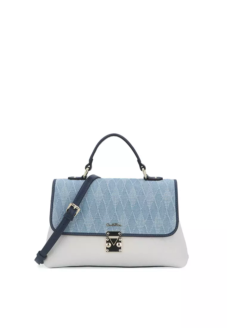 Blue denim online bag