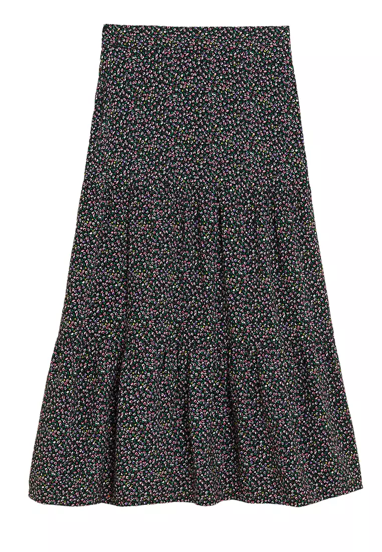 Jual Marks & Spencer Printed Midaxi Tiered Skirt Original 2024 | ZALORA ...