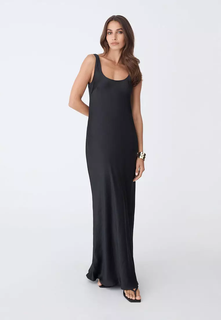 Calliope Bias Cut Slip Dress