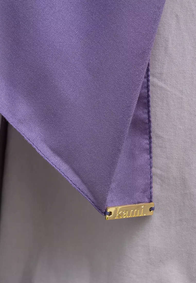 Kami Airy Voile Scarf Plain Dusty Plum