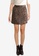 Heather brown Causal Mini Skirt ABF7AAA202A57EGS_1