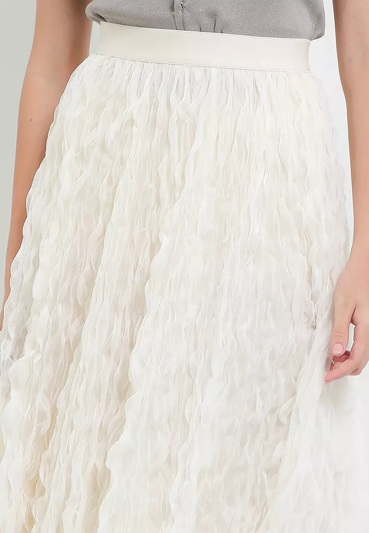 Crinkle Pleated Tutu Skirt