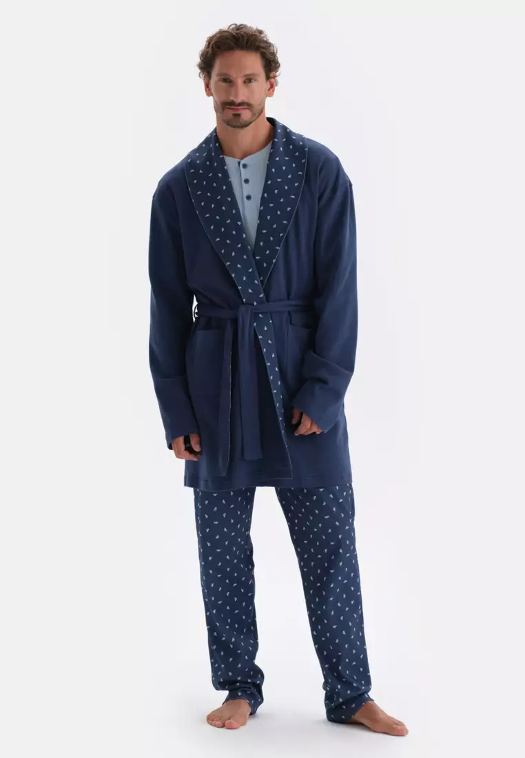 Mens dressing discount gown gift set