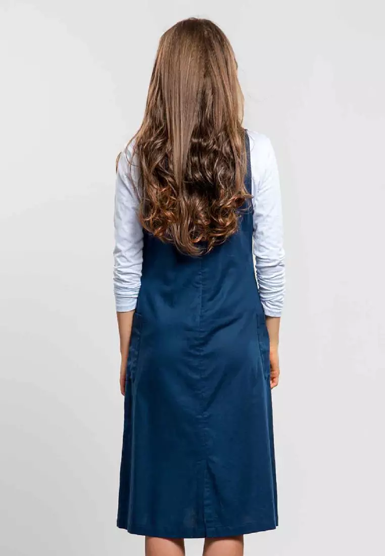 Wiliya Navy Overall Skirt