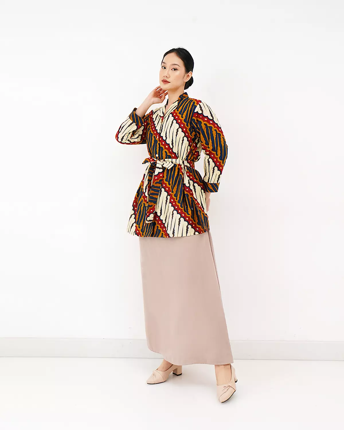 Blouse Tunik Motif Parang Indramayu