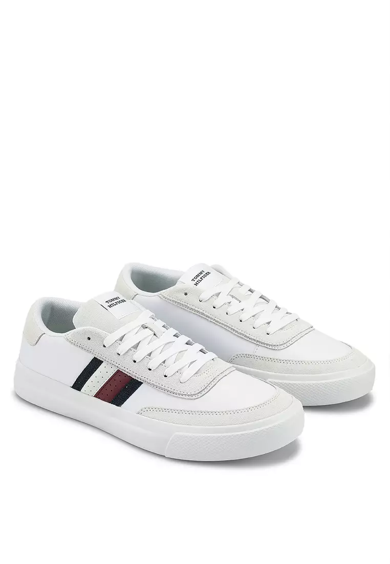 Buy Tommy Hilfiger Cupset Striped Leather Sneakers 2024 Online | ZALORA