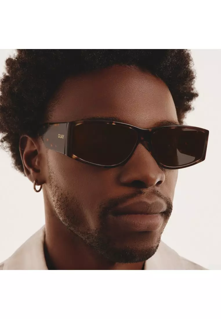 QUAY Not My Fault Sunglasses - Dark Tort/Brown