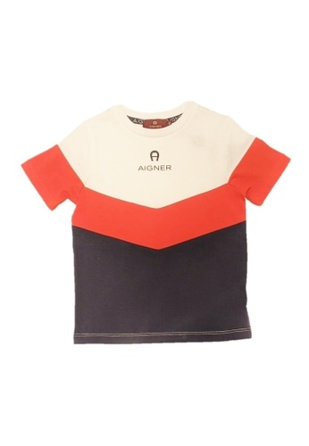 AIGNER KIDS red and pink and multi AIGNER KIDS BOYS T-SHIRT 4B287KAF399605GS_1