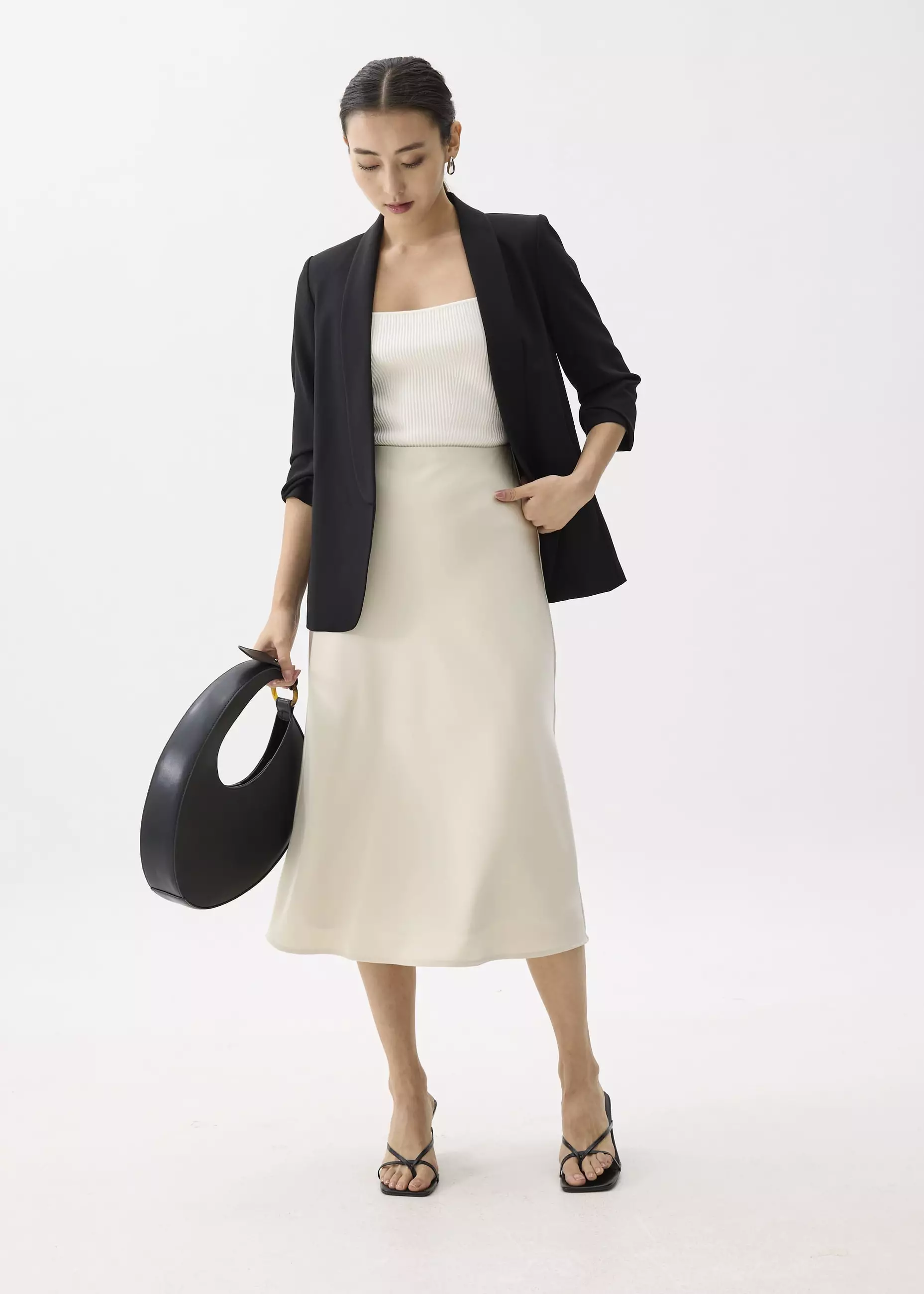 Blazer Wanita - Mili Shawl Collared Blazer