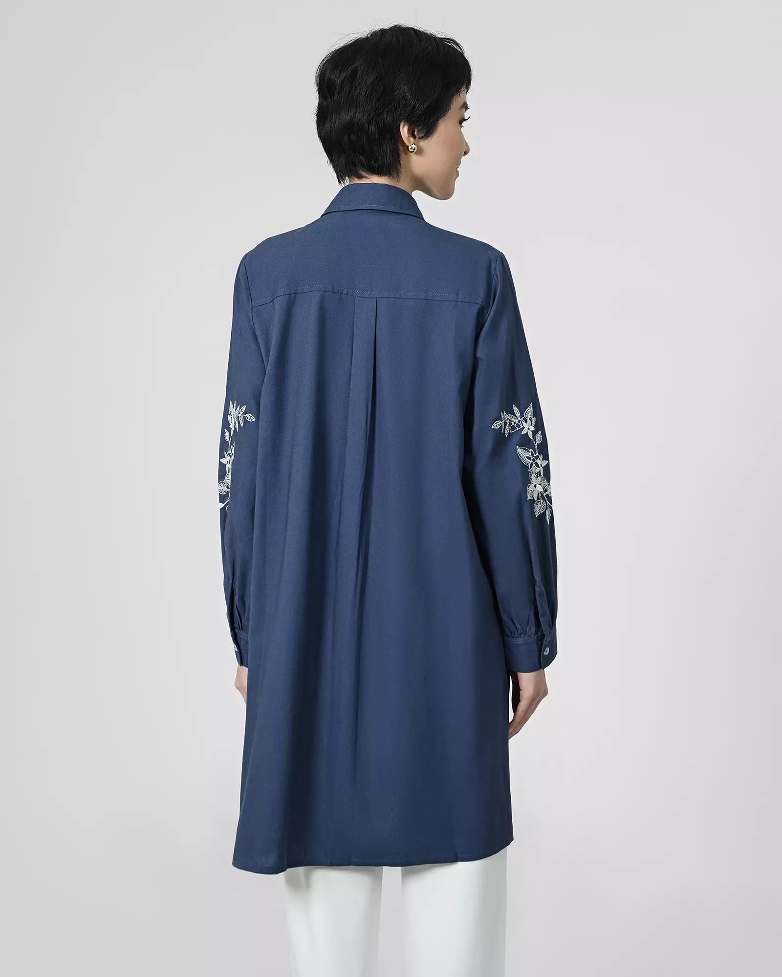 Geulis.id GLORIOSA LINEN TUNIC - DENIM