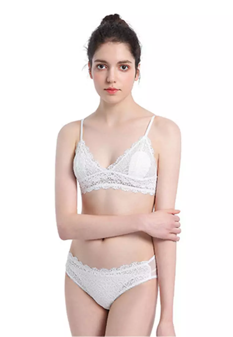 Buy LYCKA LKS2050-LYCKA Lady Sexy Bra and Panty Lingerie Set-White in White  2024 Online