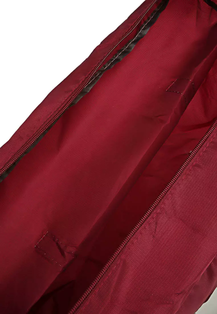 Bloosh Tas Duffel Lipat Travel Bag Desain Jinjing Big Compartment Material Nylon ORIGINAL - Red