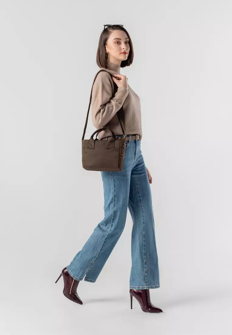 Poofah Mini Tote Bag - Dark Oak