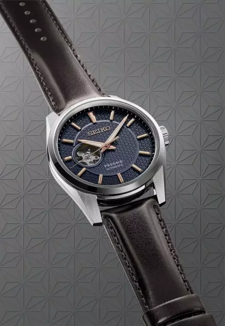 Seiko Presage Sharp Edged ‘Midnight’ Blue Dial Open Heart Design Automatic Watch SPB311J1
