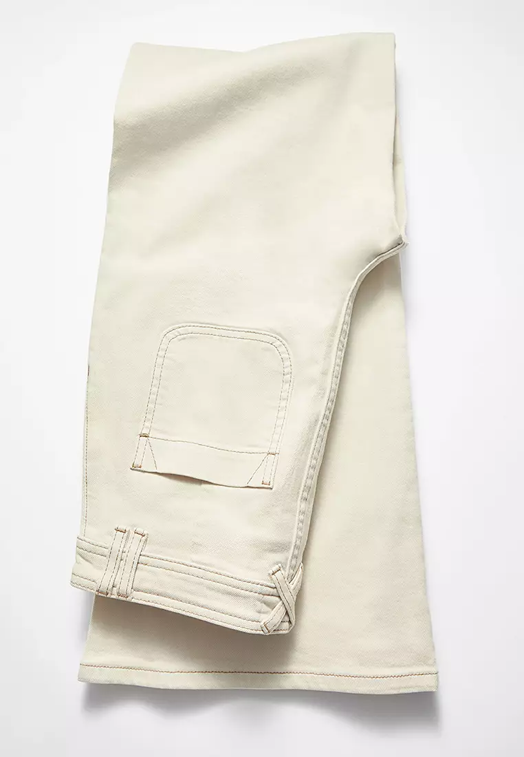 Patch-Pocket Bootcut Jeans