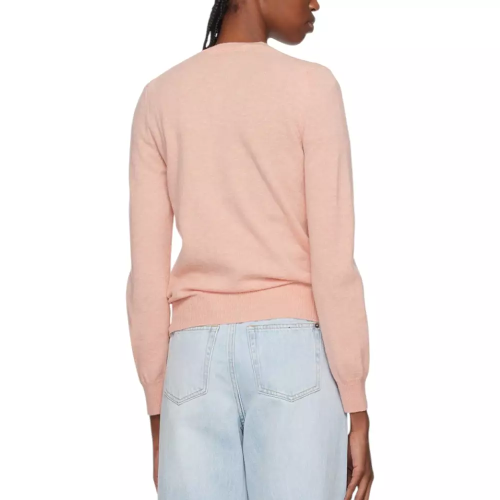 Buttoned Wool Cardigan Light Pink