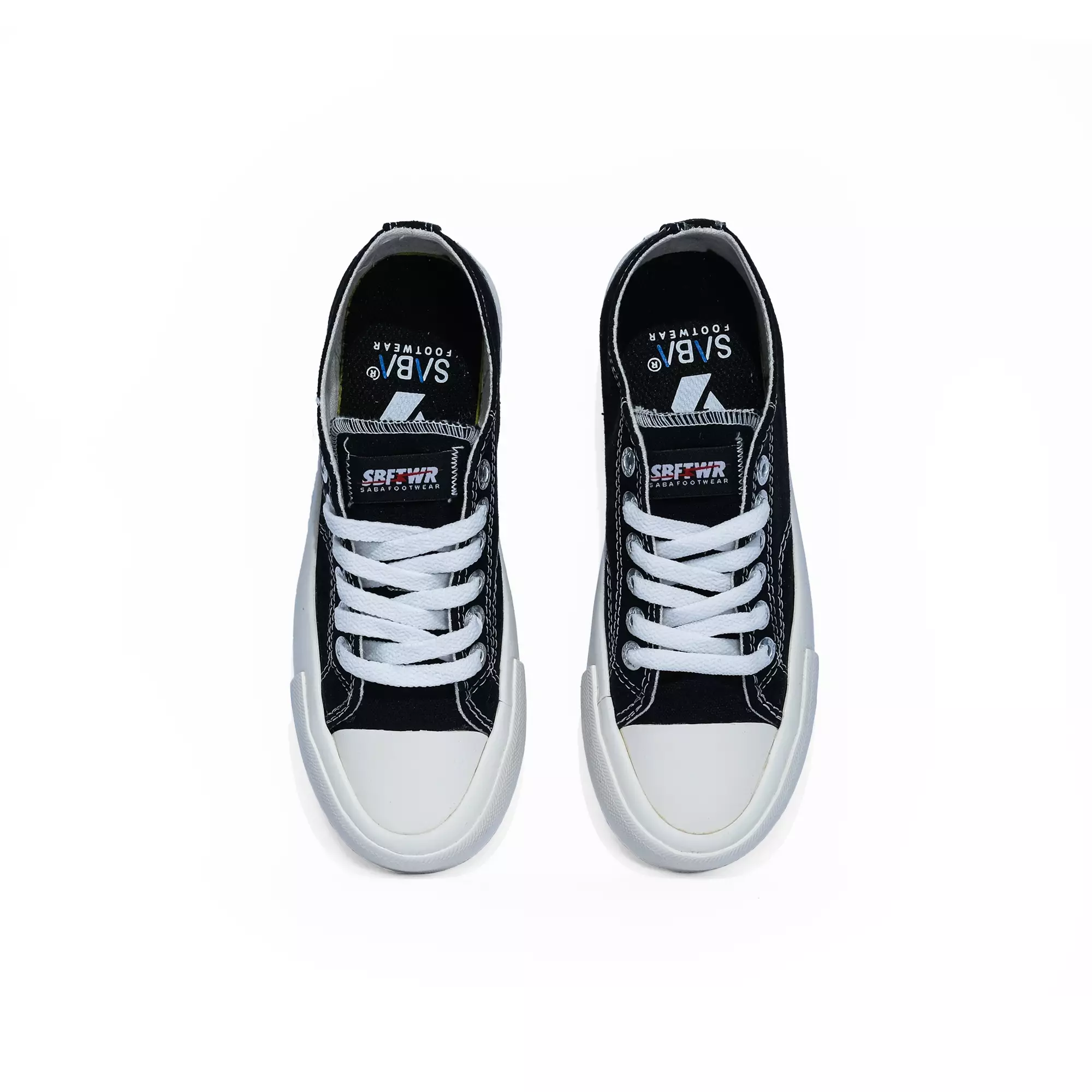 Saba Vintage Low Black White