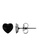 Elfi black Elfi Stainless Steel Heart Shape Black Stud Earrings 6ACD9ACB36F9DEGS_3