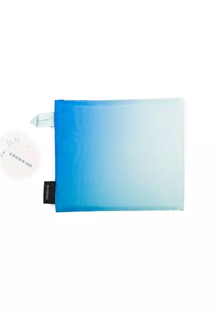 Crossing Recycled Foldable Bag - Ombre Dream - Aqua/Sea
