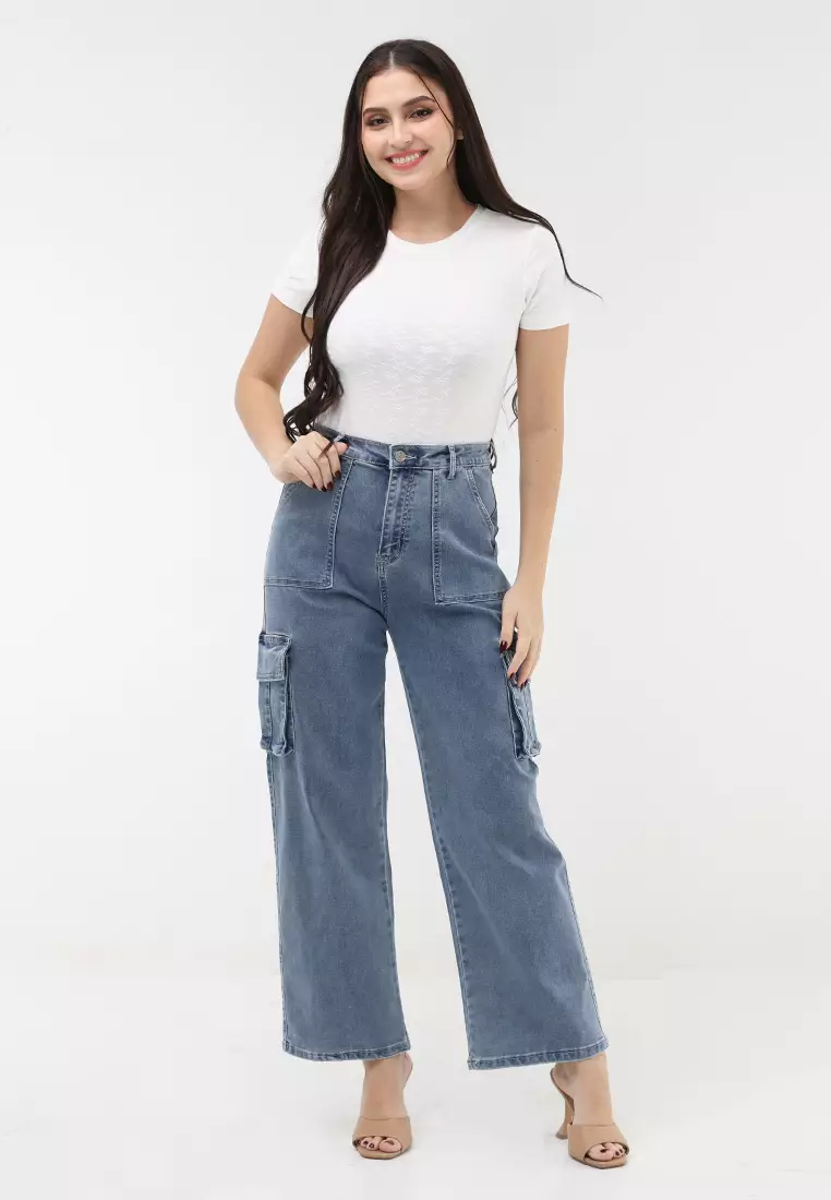 Cargo Wideleg Jeans