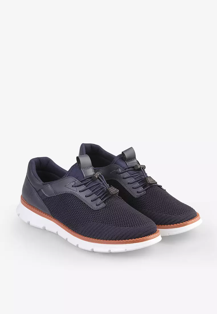 Sneakers Pria Tali Slip On M.Jones Navy