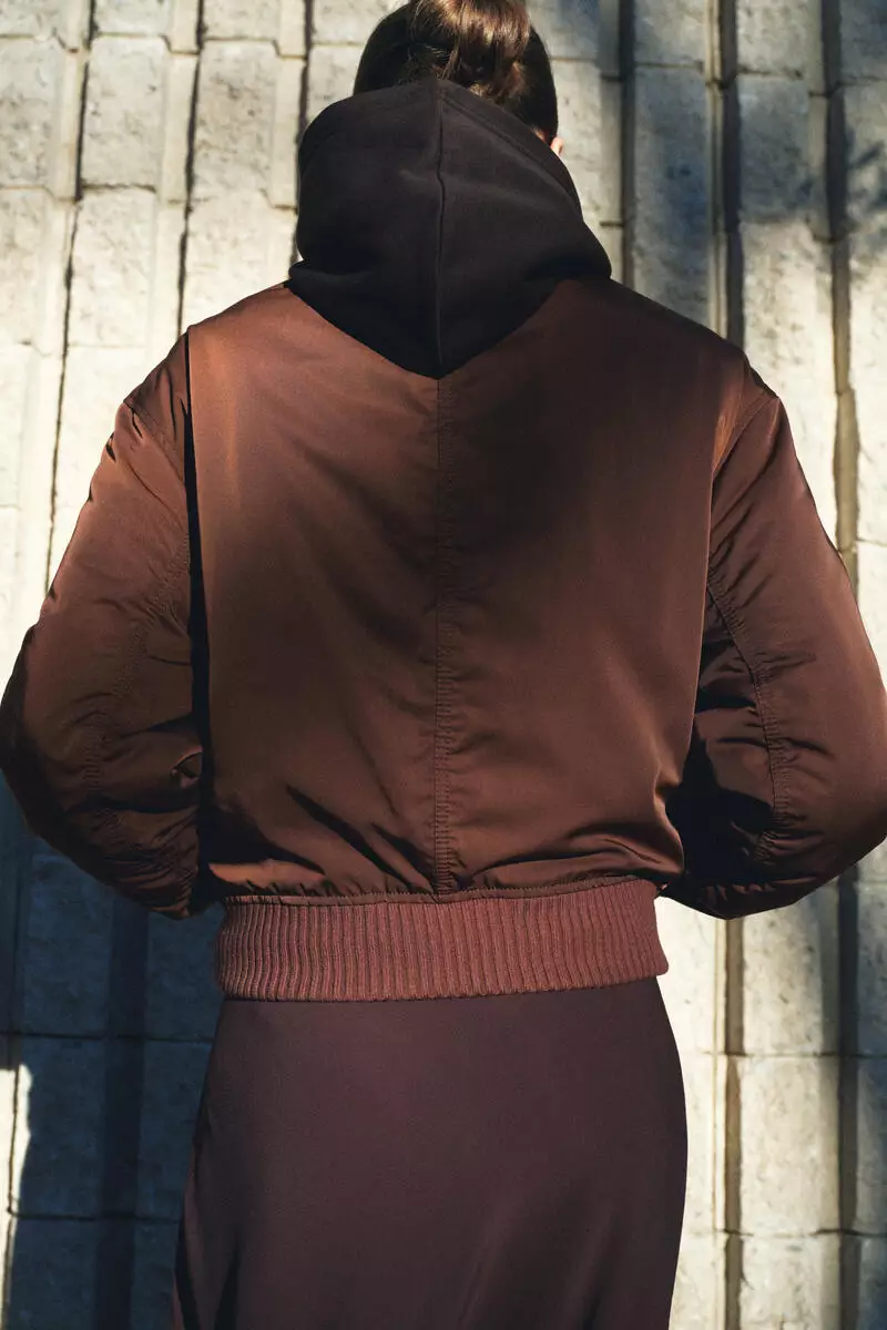 Padded bomber jacket