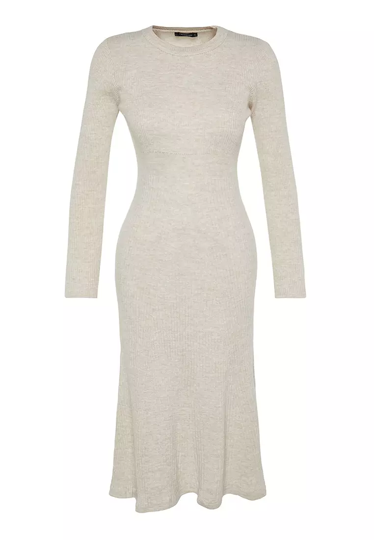 Trendyol Midi Knitwear Crew Neck Dress 2024 | Buy Trendyol Online ...