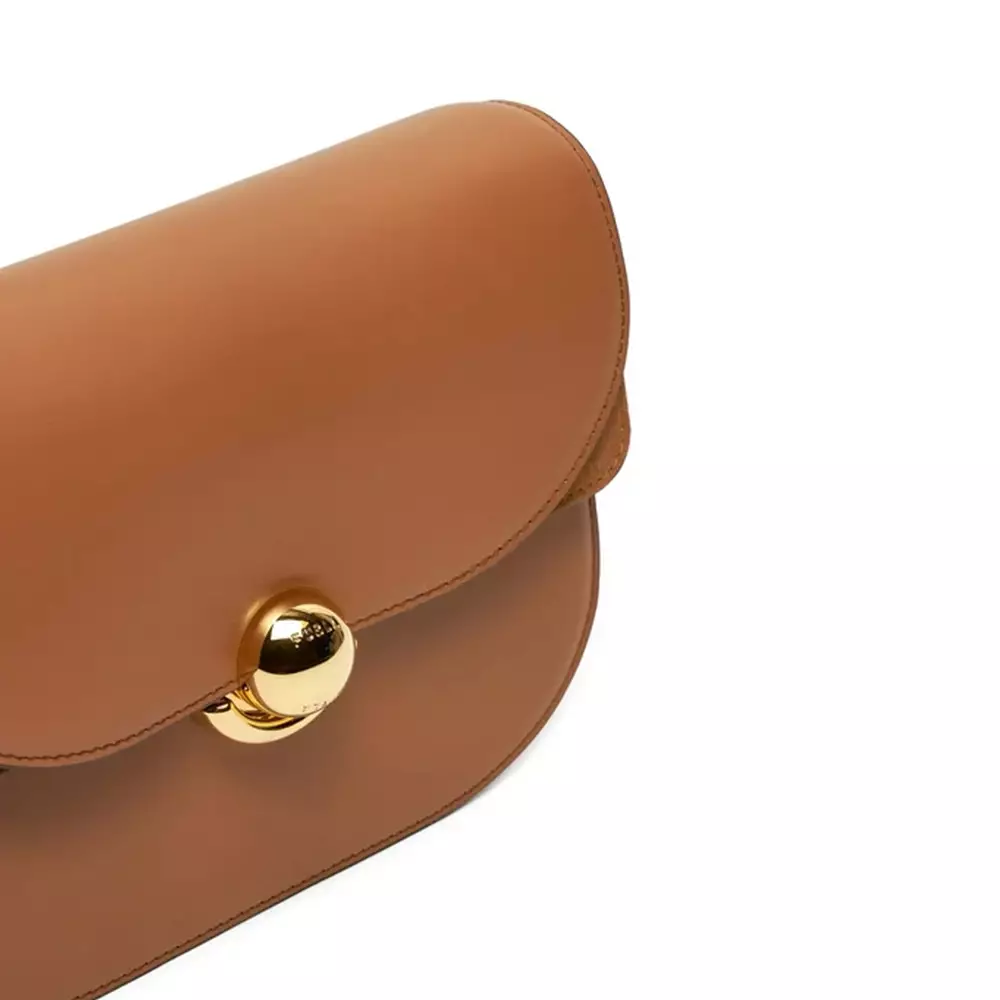 Sfera Crossbody S Suede Leather Brandy