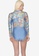 Cotton On Body blue Zip Front Long Sleeve One Piece Full Shimmer Swimsuit F9E8EUSFF8B890GS_2