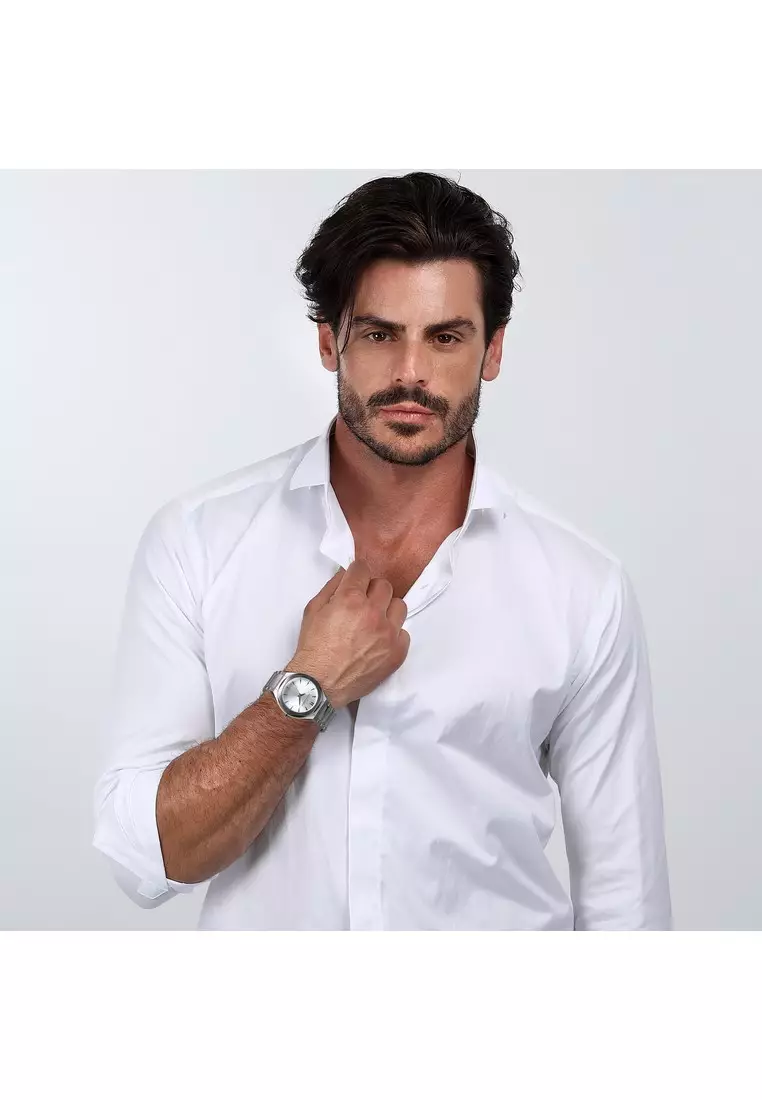 【2 Years Warranty】Trussardi Brink 42mm Men's Quartz Watch Luminous Hands R2453156006 Japan Movement