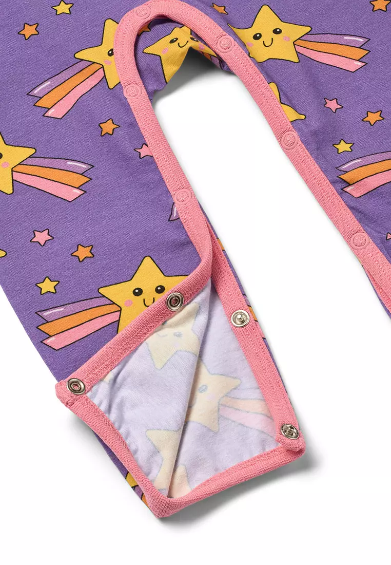 Regent long-sleeved baby suit with shooting star