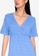 ZALORA BASICS blue Short Sleeve Shirred Dress 8FC98AA269ABE1GS_3