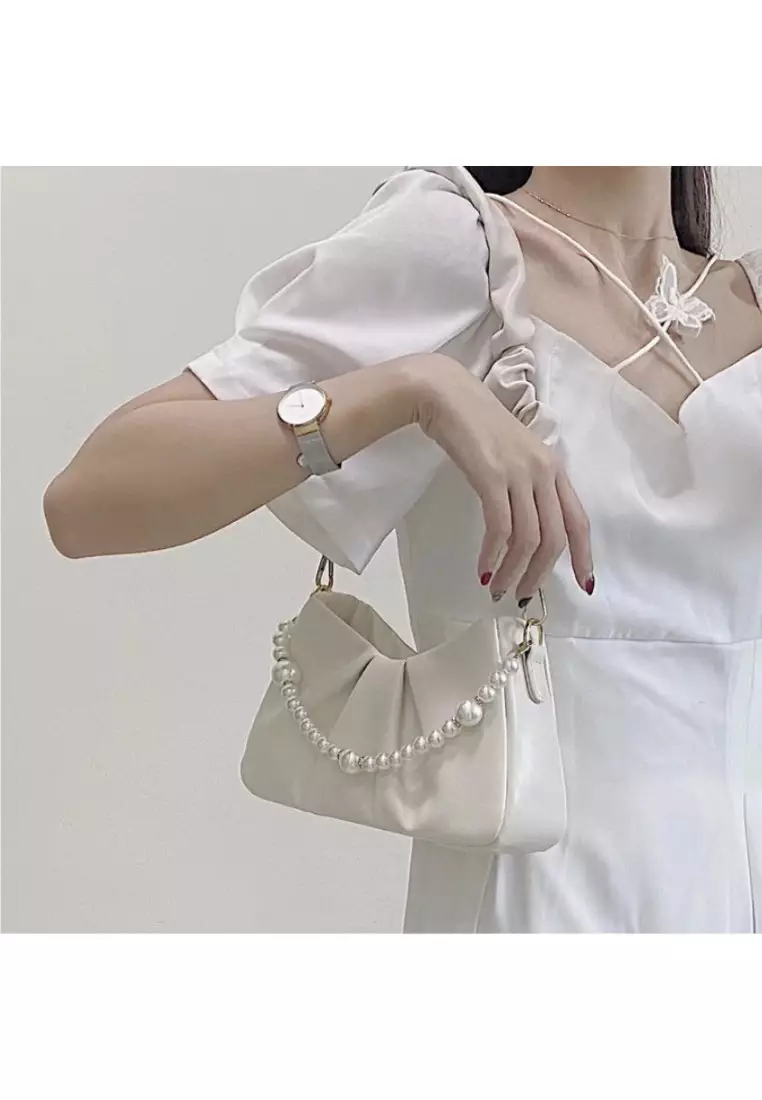 Jemima White Mini Hand Sling Crossbody Bag