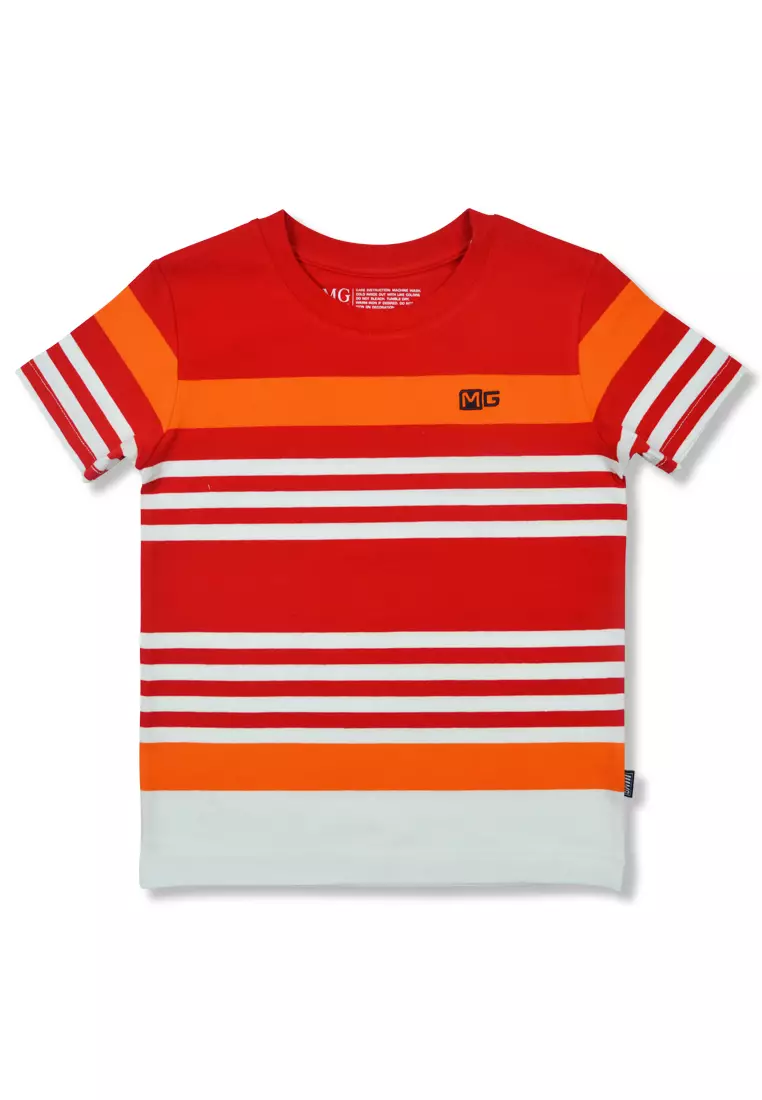 Buy Moose Gear Boys Striped T-Shirt With Embro Details 2023 Online ...