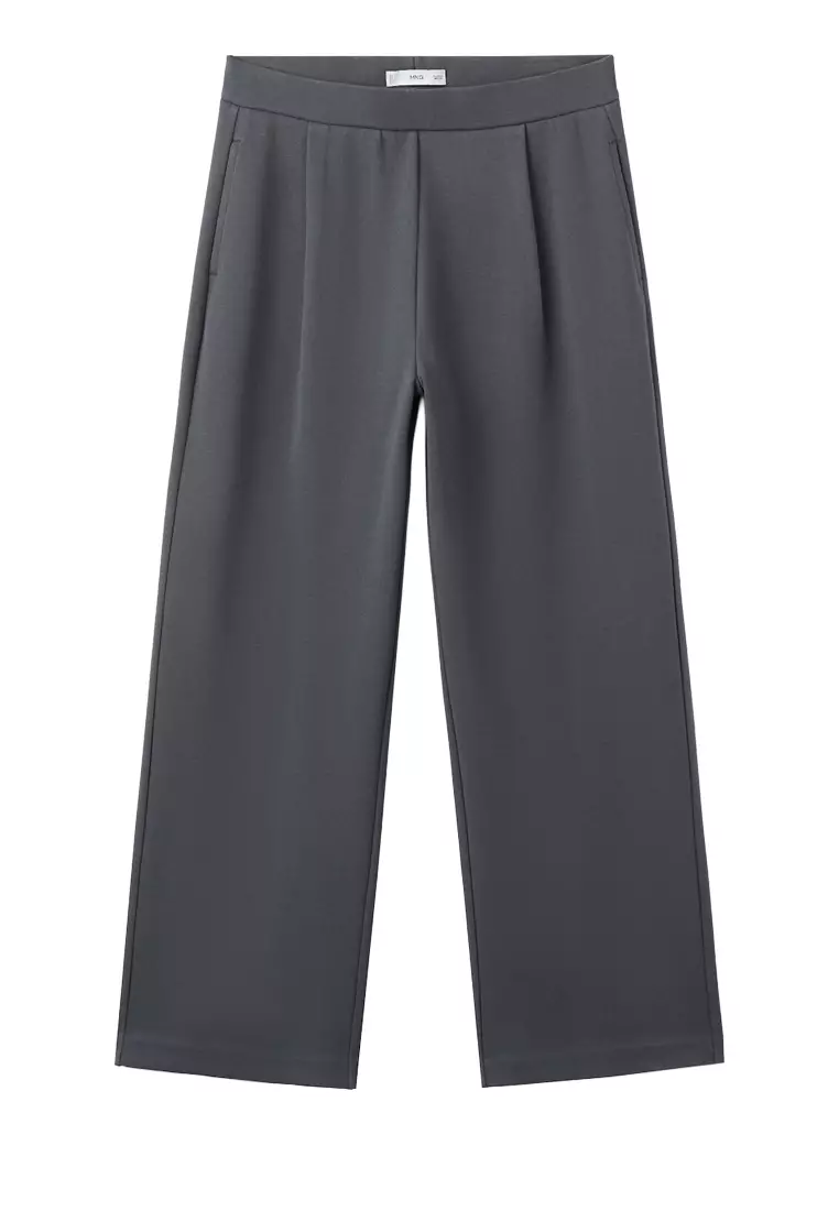 Straight-Fit Cotton Trousers